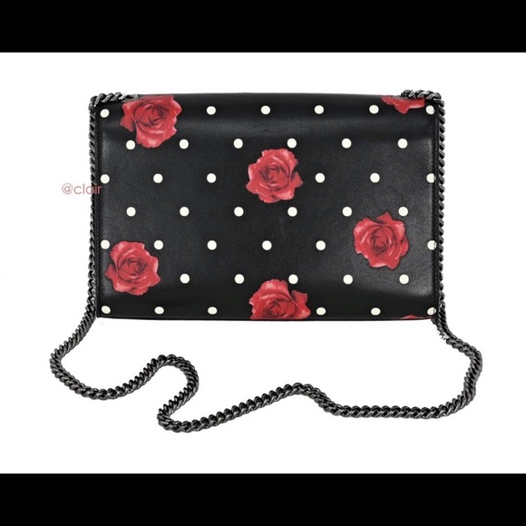 Saint Laurent Monogram Kate Chain Wallet Polka Dot - Picture 4 of 8